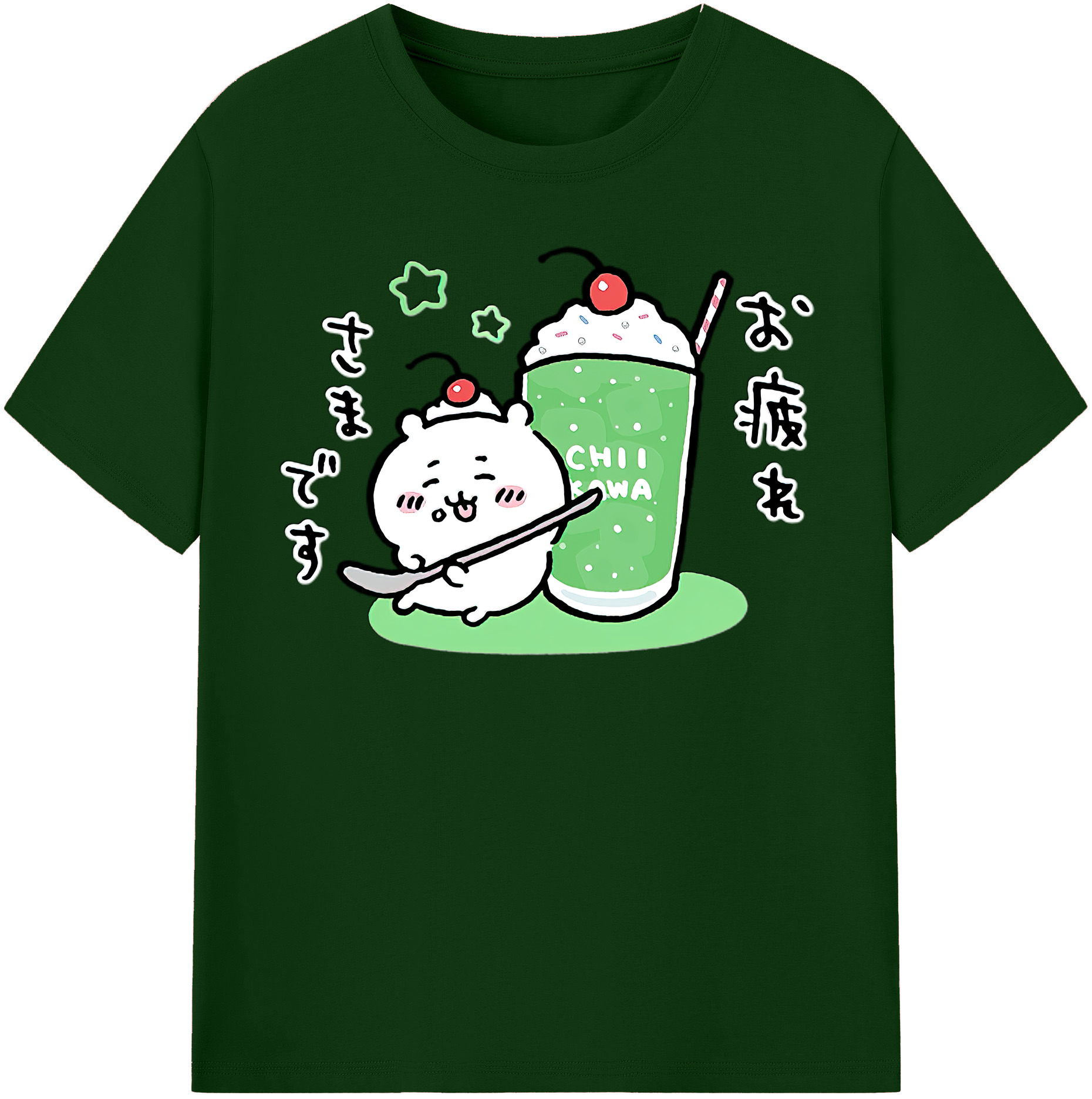 （画像用） ちいかわ ちいかわ Chii-kawa chiikawa 綿100％半袖Tシャツ（フロントプリント）